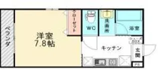 ベルフォーレ和多田【1階】の間取り