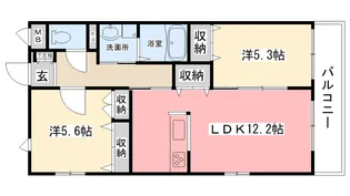 兵庫県西宮市浜甲子園2【マンション】の間取り