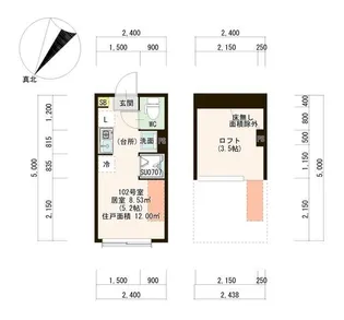 ハーモニーテラス北赤羽駅【1階】の間取り