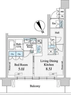 東京都江東区清澄1【マンション】の間取り
