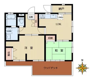 クレッセント奥沢【1階】の間取り