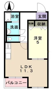 ハートフルマンションルージュ【2階】の間取り
