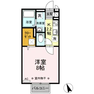 神奈川県厚木市船子【アパート】の間取り