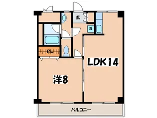 ルミエ-ル北里の間取り