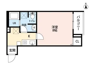 エルソルあすと長町【3階】の間取り