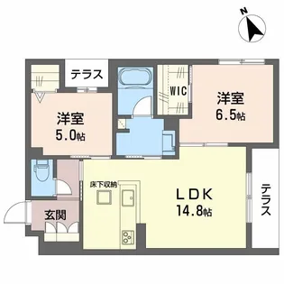 シェノールカノン【1階】の間取り