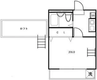 ハッピードア【2階】の間取り
