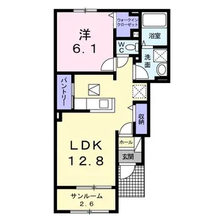 サンライズセブンA【1階】の間取り