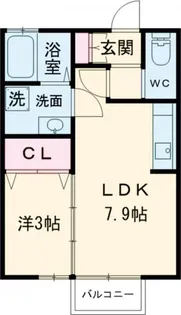 パインズ富塚【1階】の間取り