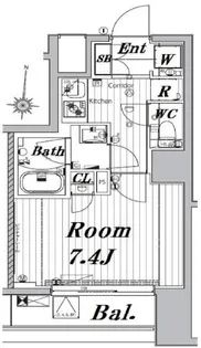 東京都墨田区石原3【マンション】の間取り