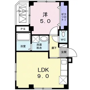 カーサ プラシード【2階】の間取り