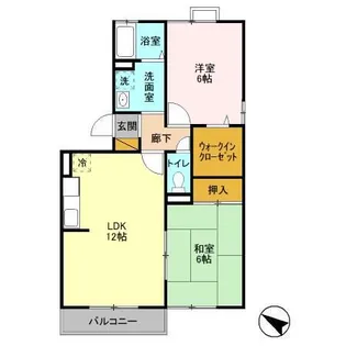 ハイツメルベーユ【2階】の間取り
