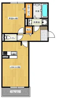 パークヴィラ合志V【2階】の間取り