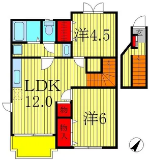 クレアガーデン A棟【2階】の間取り