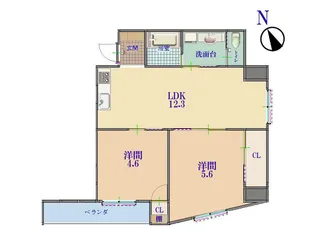 GUSUKUテラス【6階】の間取り