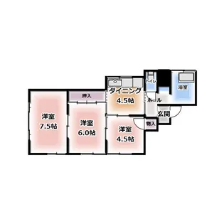 加藤アパート【1階】の間取り