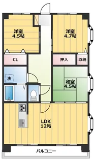 リリーヴィレッジIII【1階】の間取り