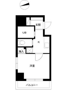 スカイコートヴァンテアン早稲田【8階】の間取り