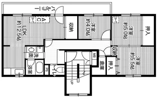ビレッジハウス春光4号棟【4階】の間取り