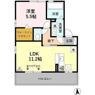 グローヴ【1階】の間取り