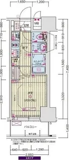 プレサンス塚本ベラビィ【4階】の間取り