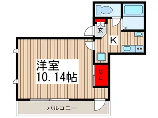 メイプルリーフ北戸田【3階】の間取り