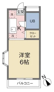 ポナール平方【2階】の間取り