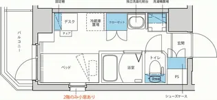 キャンパスヴィレッジ元住吉テラス【2階】の間取り