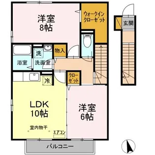 千葉県船橋市前原東2【アパート】の間取り