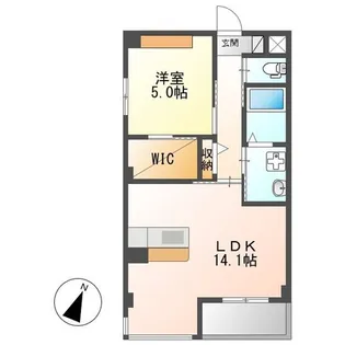 リベール【2階】の間取り