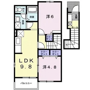 サンクレメントA【2階】の間取り