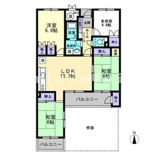 熊本県熊本市中央区京町2【マンション】の間取り