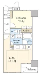 ローレルアイ久屋大通【7階】の間取り