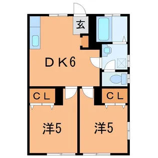 コーポカトウ【1階】の間取り