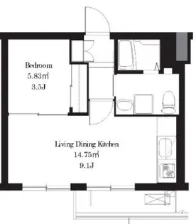 田端公園アパートメンツ【1階】の間取り