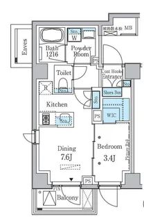 ラテスト白金台【5階】の間取り