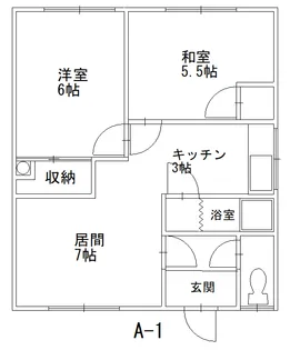 福鶴マンション【1階】の間取り