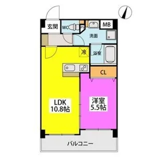 オータムレーベン【5階】の間取り