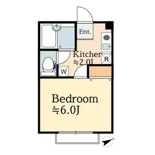 ヴィラ・ア・ラ・モード【2階】の間取り