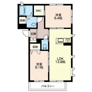 ブランヴェ-ル【3階】の間取り