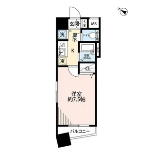 プレール・ドゥーク水天宮【5階】の間取り