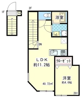 アームズメゾン上大岡【2階】の間取り