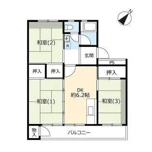 UR西上尾第一【5階】の間取り