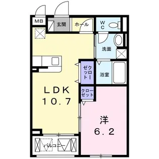 Boa Sorte【2階】の間取り