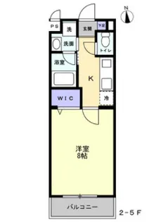 ミモザヒルズ岡山医大南【1階】の間取り