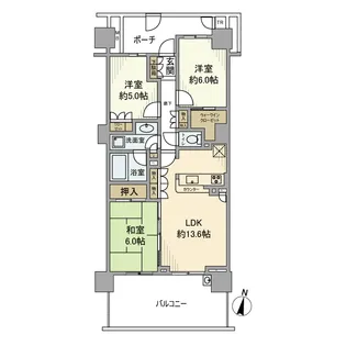東京都足立区千住東2【マンション】の間取り