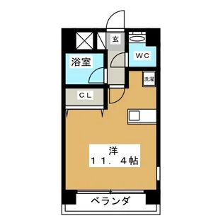 レジデンスTL千種【6階】の間取り