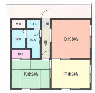 トロワボア【2階】の間取り