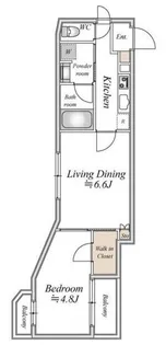 CLASSEUM飯田橋【1階】の間取り