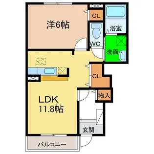 グレースガーデン【1階】の間取り